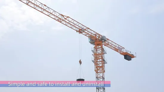 작업 반경 55m 리프팅 높이 140m 최대 6t 타워 크레인